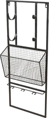 Zdjęcie produktu dla Clayre & Eef Stojak na wino 32x12x82 cm czarny metalowy