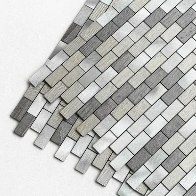 Imagen del producto de Elzusha - Azulejos autoadhesivos para cocina y baño, 10 unidades, color gris