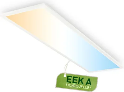 Produktbild von Piatto LED Panel 100x25 cm - 12,6W, 2860lm, mit EEKA Lichtquelle*, Dimmbar, CCT, Weiß