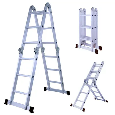 Image de Herzberg HG-5002: Échelle pliante en aluminium à orientation multiple