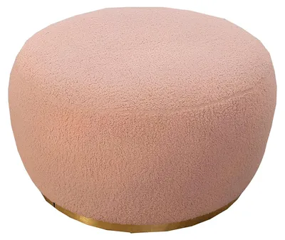 Productafbeelding van Schicker Rosa Sitzhocker Exklusiver Polsterhocker Textil Fußhocker