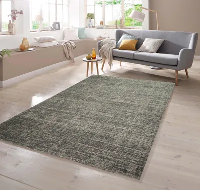 Produktbild von Teppich Kurzflor in beige grau Größe - 80 x 150 cm