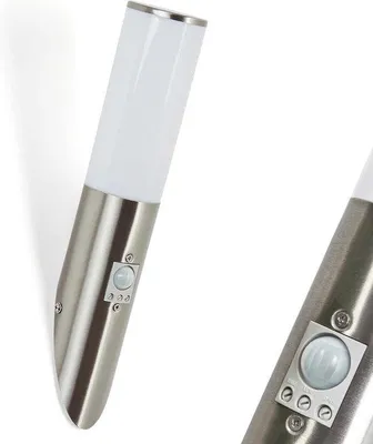 Image de Lampe murale moderne avec détecteur de mouvement, IP44, pour terrasse et jardin