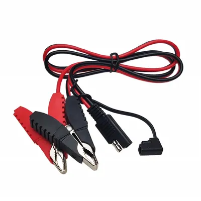 Produktbild von L56 Batterie Ladekabel mit Klemmen zu SAE72 Stecker Verlängerungskabel 12Volt 1m