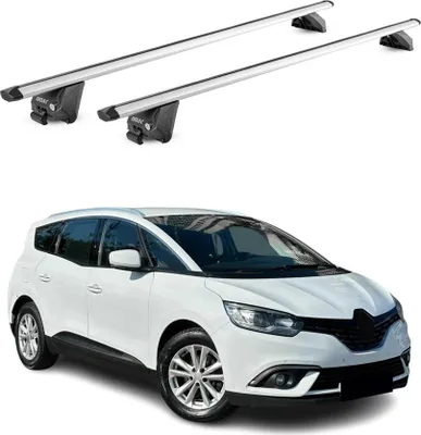 Image de Barres de toit transversales pour Renault Grand Scenic 2017-2025 Alu Gris ABE