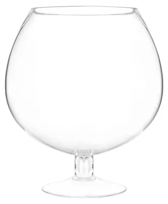 Tafelvaas, Becherform, transparent, Glas, 28x28x31 cm