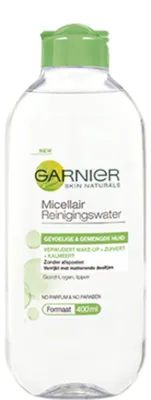 Image de Eau micellaire Garnier 400 ml pour peaux sensibles et mixtes - Eau démaquillante