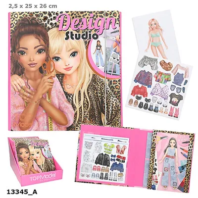 Zdjęcie produktu dla Top Model Zestaw Design Studio z naklejkami w teczce