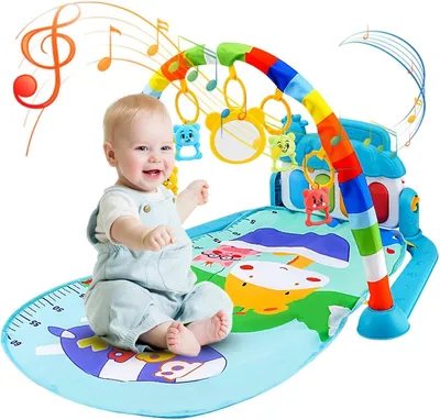 Productafbeelding van Activiteitenmatten voor peuters | 5-in-1 peutergym,Antislip speelmat Piano