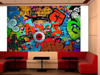 Produktbild von Vlies Fototapete 400x280 cm Tapeten Wandtapete XXL Graffiti 10110905-7
