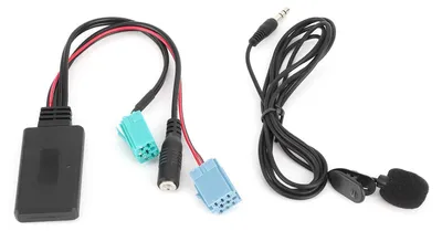 Bluetooth-Audiokabel, 6-Pin-AUX-Adapter mit Mikrofon