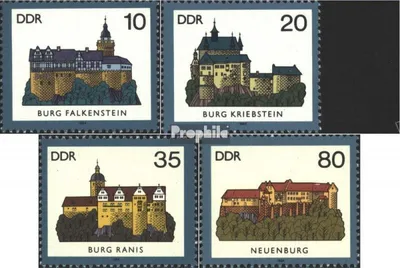 Produktbild von Briefmarken DDR 1984 Mi 2910-2913 (kompl.Ausgabe) gestempelt Burgen (I)