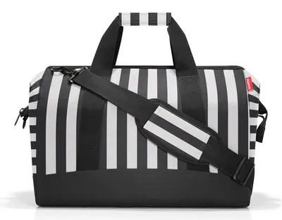 Produktbild von reisenthel Schultertasche Reisetasche Allrounder Summerstripes Black schwarz