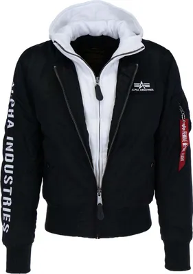 Produktbild von ALPHA INDUSTRIES MA-1 D-Tec SE Herren Winterjacke, Größe:M, Alpha Industries Farben:Black/White