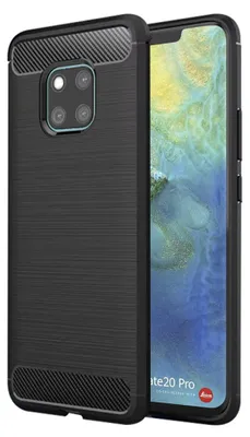 Obrázek produktu pro Pouzdro Techsuit Carbon Silicone pro Huawei Mate 20 Pro – černé