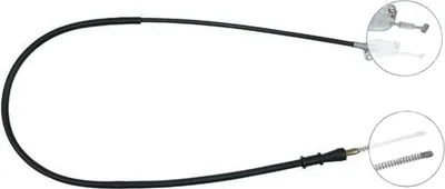Produktbild von A.B.S. Handbremsseil Seilzug Feststellbremse für DAIHATSU Applause I Schrägheck (A101, A111) Hinten Rechts K13468