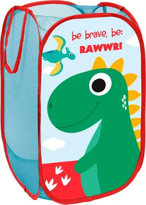 Obrázok produktu pre Skladací úložný box s motívom dinosaurov – 36 x 36 x 58 cm