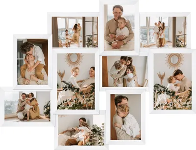 Produktbild von Fotorámik Koláž pre 10 fotografií Fotorámik Viac fotografií Fotogaléria Biela