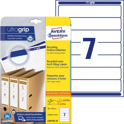 Immagine prodotto di Etichetta file 192x38 bianco