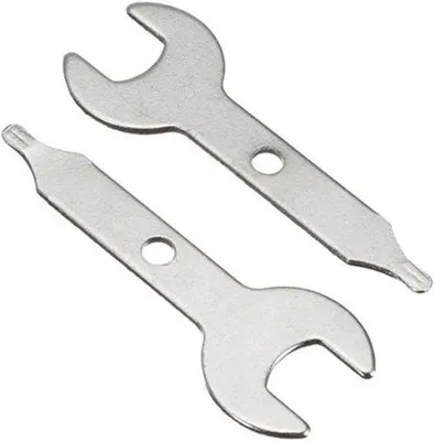 Image de Lot de 2 clés à fourche 3/8 pouces, 9,5 mm, en acier inoxydable, pour machines-outils.