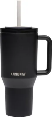 Image de Kambukka Mug thermique avec paille Rio Tumbler 950ml Night Rider noir