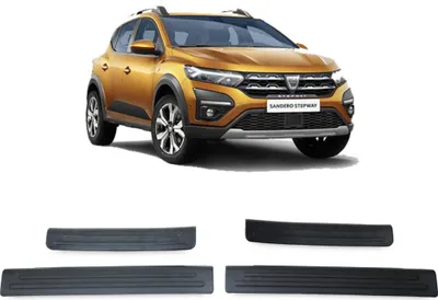 Obrázek produktu pro Černé ochranné lišty na boční prahy, sada pro Dacia Sandero od roku 2021–
