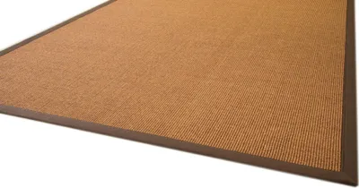 Produktbild von Sisal Teppich Brazil mit Bordüre Farbe braun dunkel braun 100% Sisal, Größe: 200x290 cm