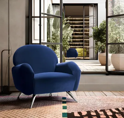 Obrázok produktu pre Pohovka Gauč Čalúnené kreslo Moderné súčasné čalúnené kreslo Taliansko 1sedadlo