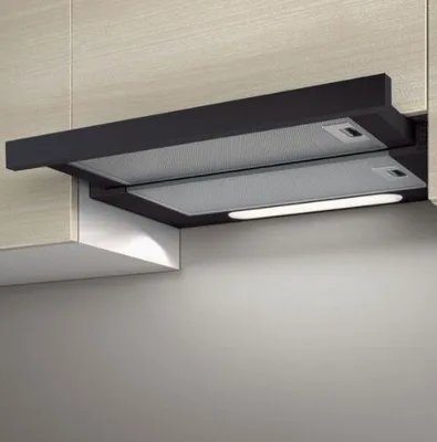 Obrázok produktu pre Elica Elite 14 LUX 60 BL Polozabudovateľný (výsuvný) čierny 368 m³/h