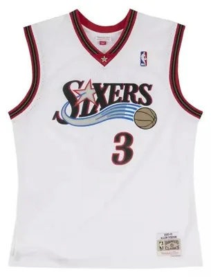 Image de Maillot NBA Allen Iverson Philadelphie Sixers 2000-01 Mitchell & ness Hardwood C