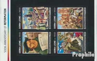 Produktbild von Briefmarken Sierra Leone 2017 Mi 8130-8133 Kleinbogen (kompl. Ausg.) postfrisch Reformation