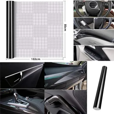 Produktbild von 5D Carbonfolie für Autos - Selbstklebende Autoaufkleber - Glänzend - Farbwechselnd - Für den Innenraum