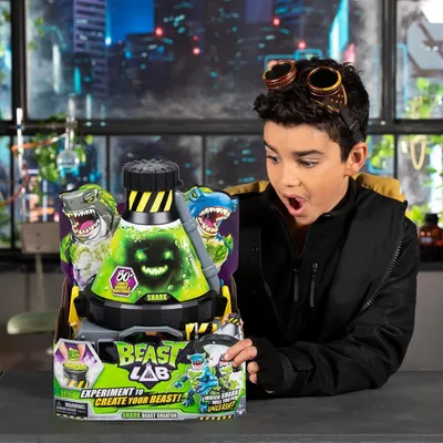 Produktbild von Moose Toys 11105 - Beast Lab Einzelpack - Hai