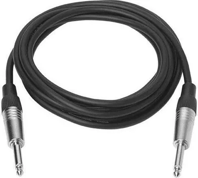 Produktbild von Vivolink PROAUDJACK1, 6.35mm, Stecker, 6.35mm, Stecker, 1 m, Schwarz