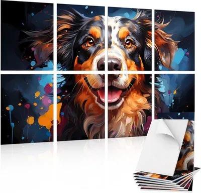 Zdjęcie produktu dla Panele ścienne Ibenzoa® do tłumienia dźwięku – 8 sztuk, 120×80 cm (8×40×30 cm), 100% włókna poliestrowe, grubość 0,9 cm, samoprzylepne, izolacja akustyczna i dekoracja