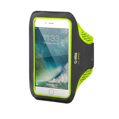 Zdjęcie produktu dla SBS TESPORTFITBANDXXLK, Etui na ramię, Dowolna marka, 14 cm (5.5"), Czarny, Zielony
