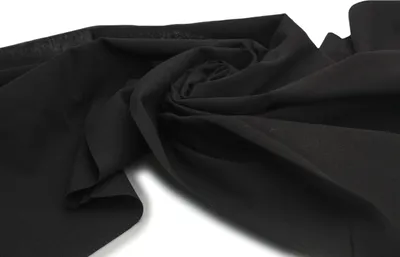 Produktbild von Ramie-Baumwollstoff, Schwarz, 50 x 150 cm