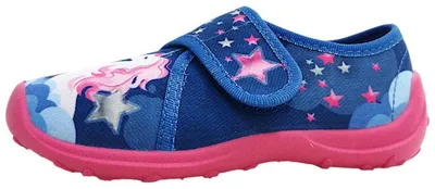 Immagine prodotto di Scarpe Fischer, marca specializzata in calzature, modello Boogy, scarpe da casa per bambine, colore blu, ideali per il tempo libero