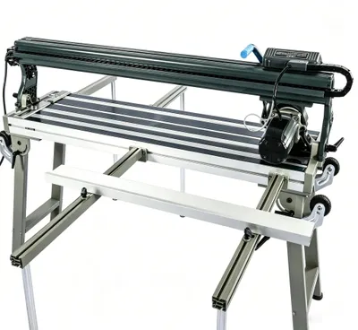 Produktbild von Fliesenschneider - Industrielle automatische Fliesensäge - 1800 mm - 3000 W - Nassschnitt - Einstellbarer Gehrungsschnitt 0–45° - Laserpositionierung
