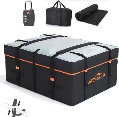Produktbild von Famanu Daktasche 538 Liter - Robuste, wasserdichte Autodachtrage Tasche mit Antirutschmatte