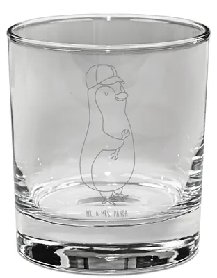 Produktbild von Mr. & Mrs. Panda Tumbler Wenn Papa es nicht reparieren kann, sind wir am Arsch - Transparent - Geschenk, Bourbon Glas, Opa, Pinguin, Rocks, Scotch, Vatertag, Vorbild