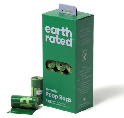 Productafbeelding van Earth Rated lavendel afvalzakken (21 x 15 stuks)
