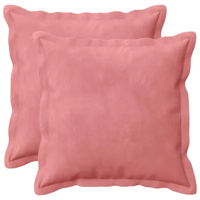 Obrázok produktu pre vidaXL Vankúšový poťah, 2 ks, HOUTEN, ružová, 45 x 45 cm, zamat