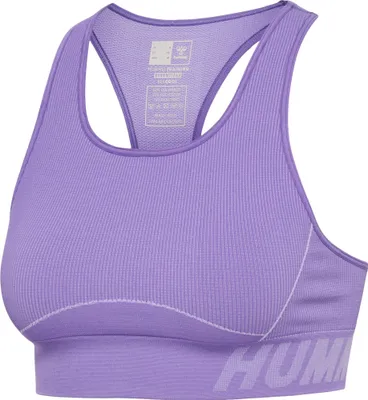 Produktbild von hummel hmlTE CHRISTEL Seamless Sport-Top Damen paisley purple/lavender melange XS