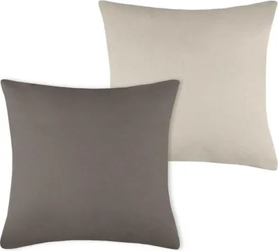 Produktbild von STOF | Dekokissen - 50x50 cm - Taupe/Hellbeige - Hochwertige Baumwolle - Modernes Design - 1 Stück
