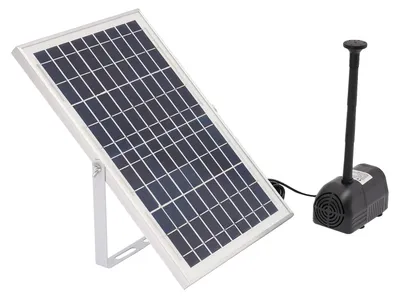 Produktbild von Wasserpumpenbrunnen, Solarbetrieben, Hohe Effizienz, schwarz