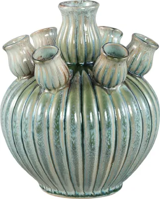 Produktbild von PTMD - Nolou Vase - Blau - 22x22x20cm