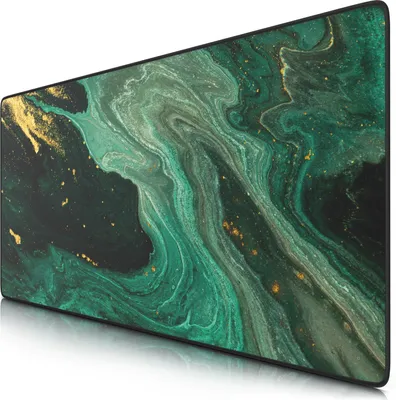 Produktbild von CSL Gaming Mauspad, XXL, Mousepad, 900 x 400 x 3 mm, Tischunterlage, abwaschbar, grün gold