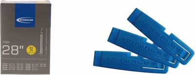 Produktbild von Schwalbe 1x Schlauch SV15 extra lang 28x0.75-1.10 + Reifenheber.