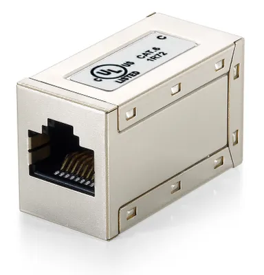Produktbild von Equip Inline-Koppler Cat6  RJ45 8P8C geschirmt  1Gbit 250MHz Polybeutel